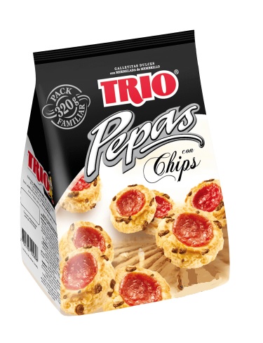 GALLETA TRIO PEPAS CHIPS X 180 G