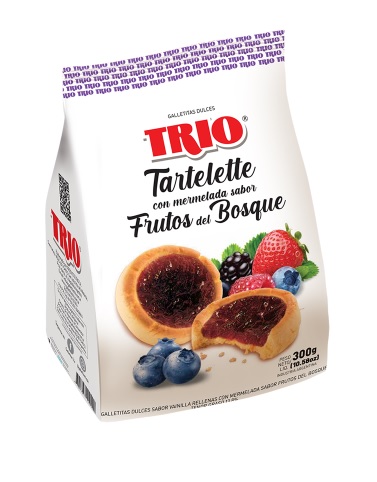 GALLETA TRIO X 350 G TARTELETTE FTOS BOSQUE