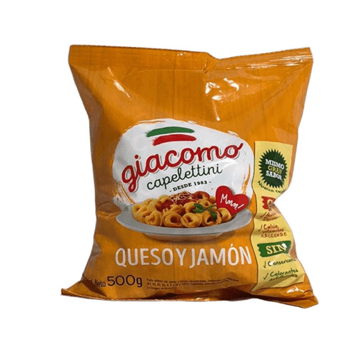2420 FIDEO GIACOMO JAMOS Y QUESO X 500 G - Imagen 1