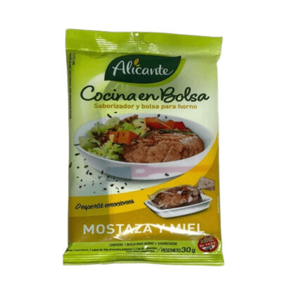 BOLSA ALICANTE MOSTAZA/MIEL X 10 U
