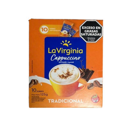 CAFE LA VIRGINIA CAPUCCINO SOBRES X 10 U