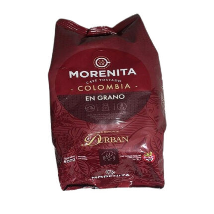 CAFE LA MORENITA COLMBIANO EN GRANO X 500 G