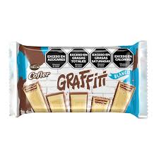 1508 CHOCOLATE COFLER X 45 G. GRAFFITI BLANCO - Imagen 1