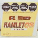 OBLEA HAMLETON RELLENA BLANCO X 16 U.