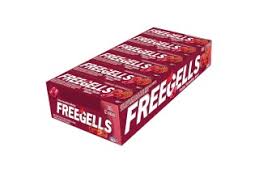 CARAMELOS FREEGELLS FRUTOS ROJOS X 12 U.