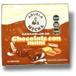 CARAMELOS ABUELA MECHA CHOCOLATE CON MANI X 32 U.