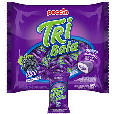 1101 CARAMELOS TRI BALA UVA X 100 U. - Imagen 1