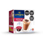 CAFE LA VIRGINIA CAPPUCCINO MOUSSE CHOCO Y AVELLANA X 8 U.