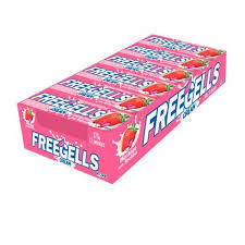 CARAMELOS FREEGELLS FRUTILLA CREMA X 12 U.