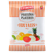 CARAMELOS GEORGALOS RELLENO FRUTAL X 450 G.