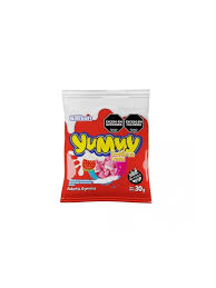 CARAMELOS YUMMY 12 U. X 30 G. FRUTILLAS CON CREMA
