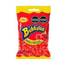 9759 CARAMELO GOMA BUBBALOO HUELLAS FRUTILLA 12 X 15 G. - Imagen 1