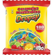 CARAMELOS MASTICABLES DROPSY FRUTAL X 700 G.
