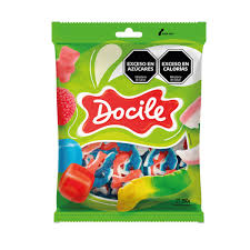 9919 CARAMELO DOCILE TIBURON BLUEBERRY Y FRUTILLA X 250 G. - Imagen 1