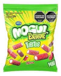 CARAMELOS MOGUL TUBITOS EXTREME FRUTILLA X 500 G.