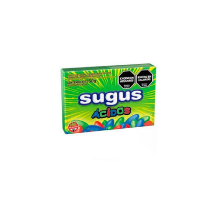 CARAMELOS SUGUS CONFITADOS ACIDOS X 50 G.