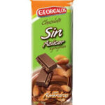 CHOCOLATE GEORGALOS SIN AZUCAR ALMENDRAS X 70 G.