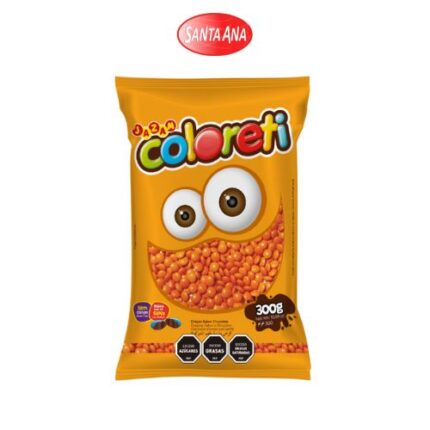 CONFITE COLORETI NARANJA 300 G
