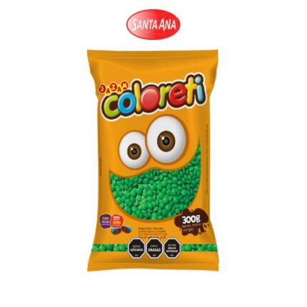 CONFITE COLORETI VERDE 300 G